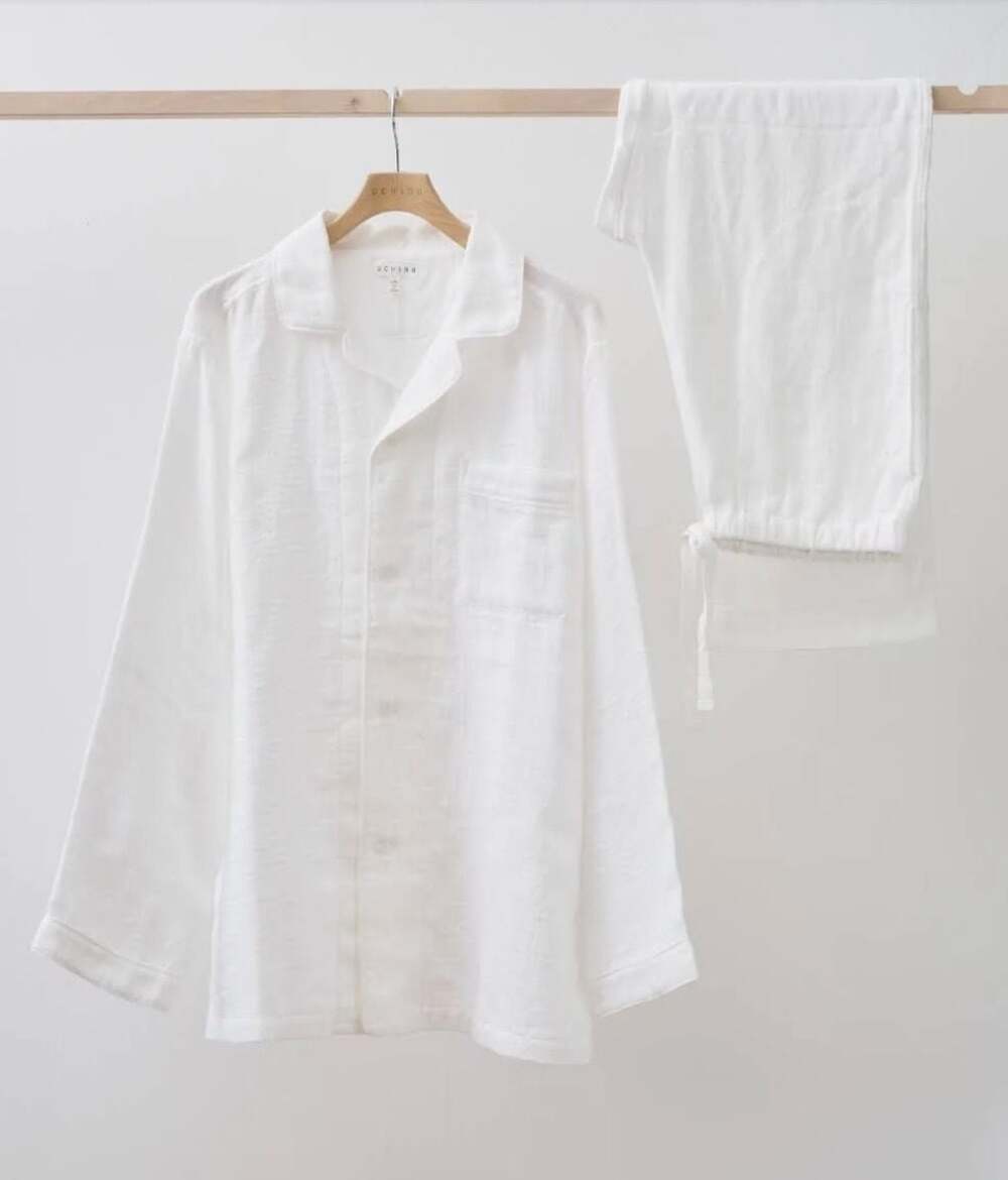 UCHINO Marshmallow Gauze Pajamas White
